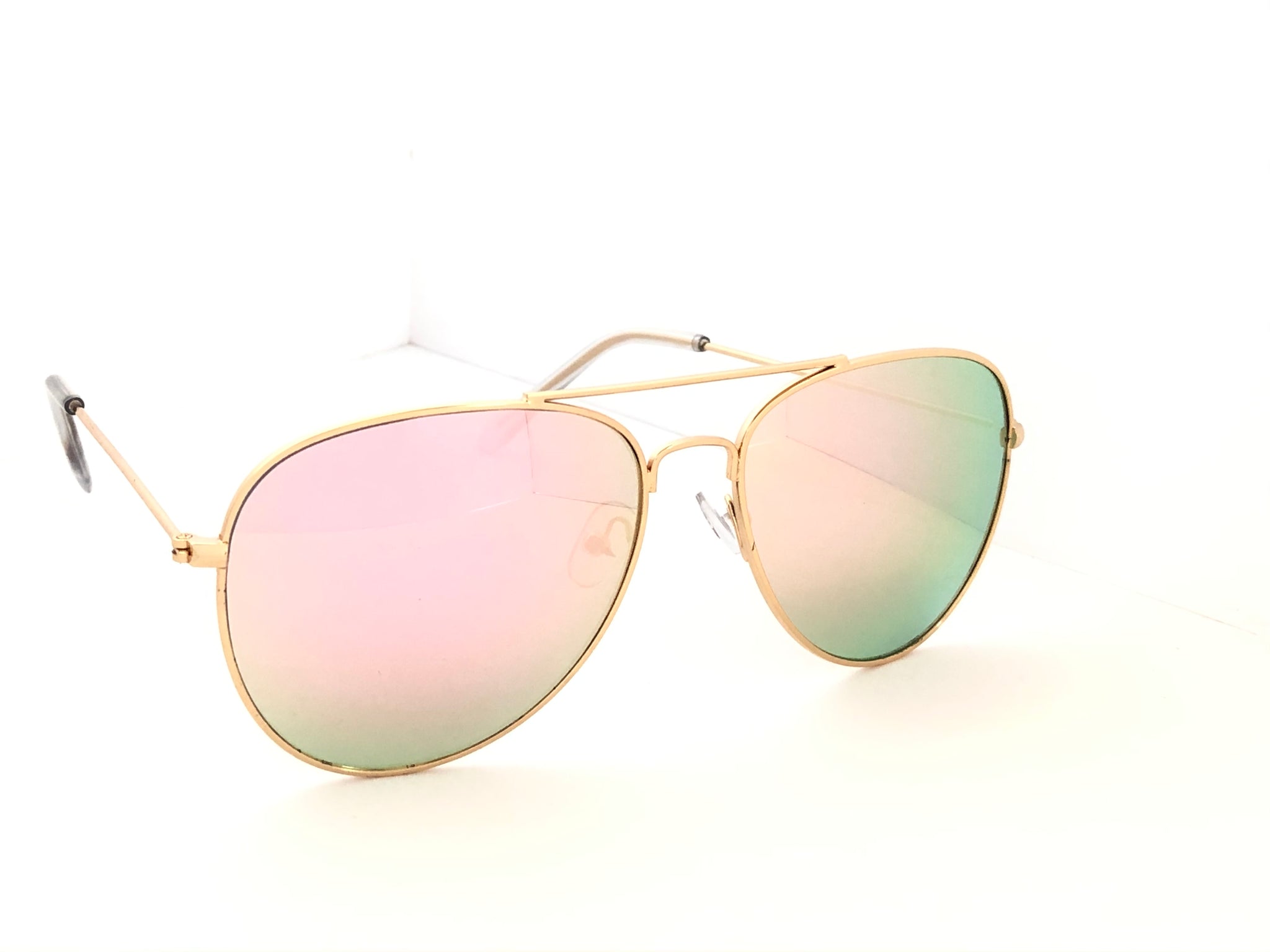 Ray Ban Pink Mirror Aviators | ShopStyle